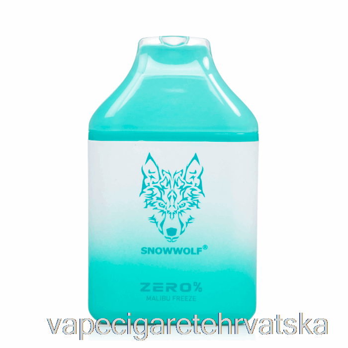 Vape Cigareta Snowwolf Zero 5500 0% Bez Nikotina Jednokratna Malibu Zamrzivač